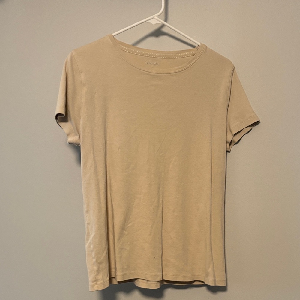 St. John's Bay Beige Short Sleeve Tee